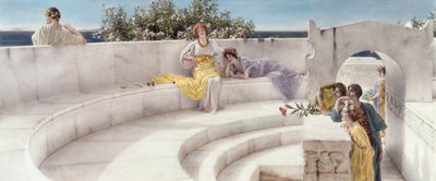 Under the Roof of Blue Ionian Weather, 1901 by Lawrence Alma Tadema